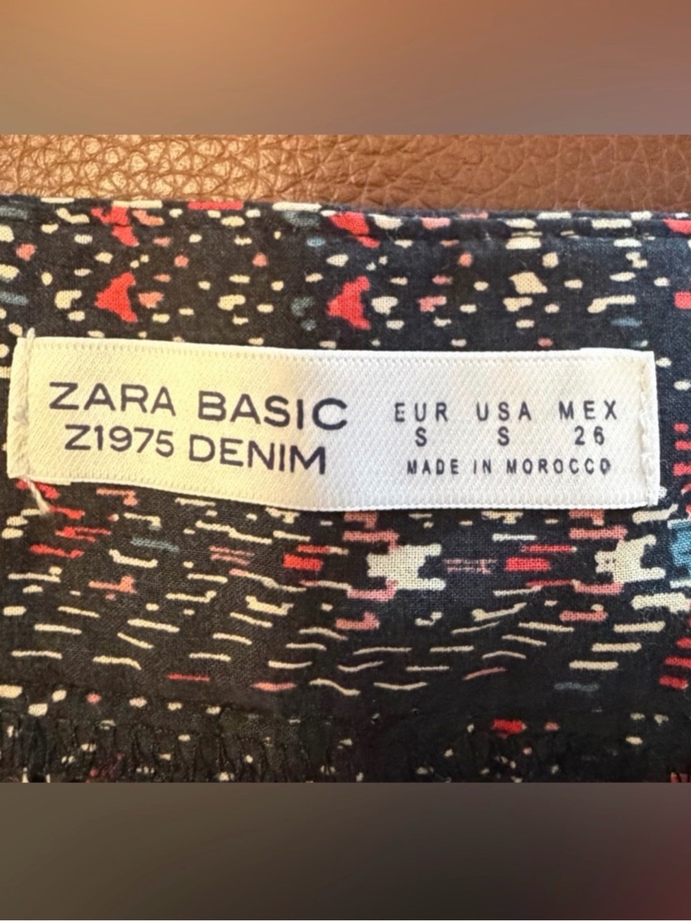 Zara Patterned Button-Front Skirt - Picture 3 of 4